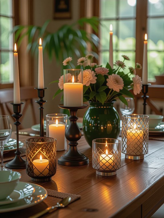 artistic candle holder decor