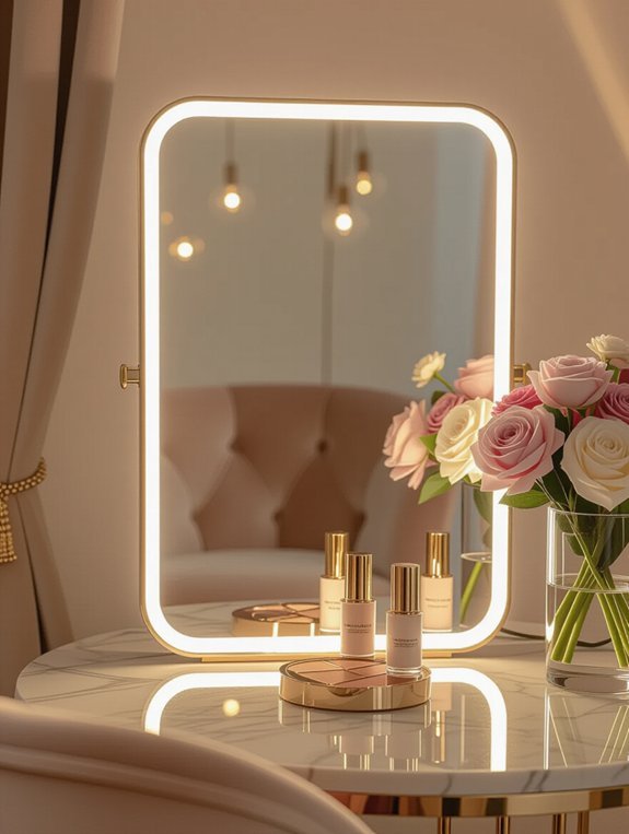 backlit led vanity mirror