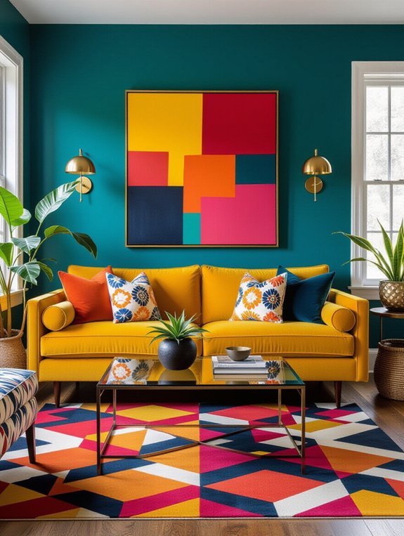 bold colors and patterns