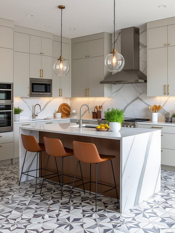 bold flooring transforms kitchens