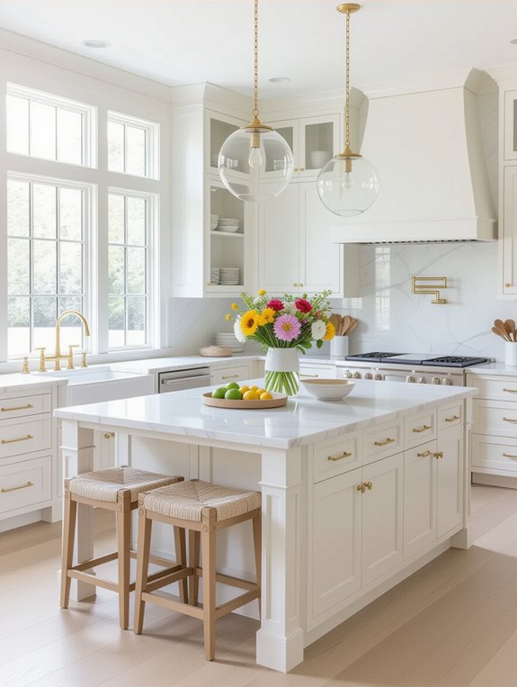 bright and airy kitchen design