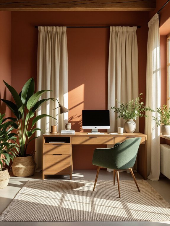 calming earthy color palettes