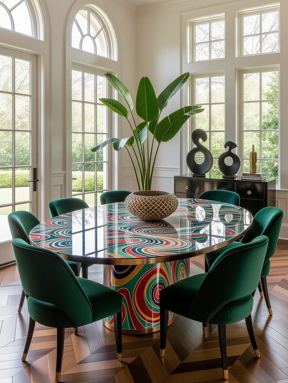 captivating statement making art tables
