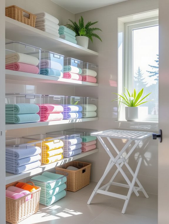 clear containers for organization