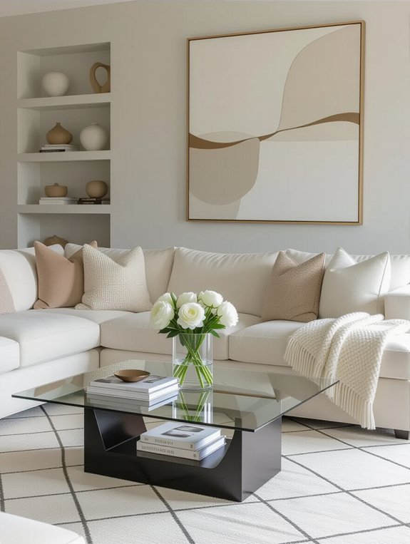 clutter free surfaces enhance serenity