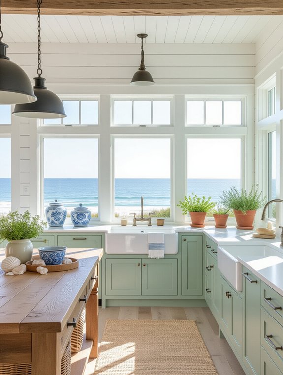 coastal beach inspired kitchen decor
