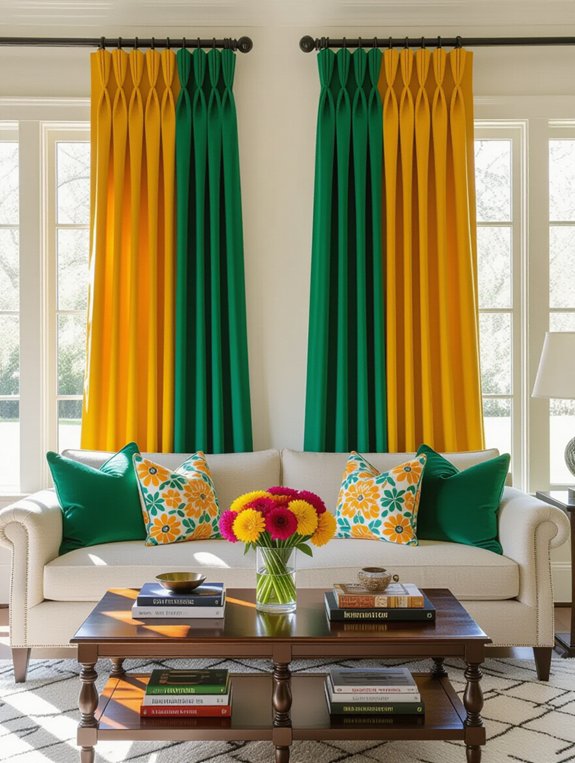 colorful curtains enhance d cor