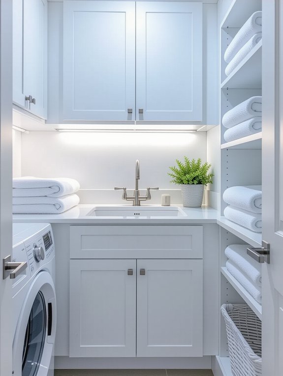 convenient laundry room sink