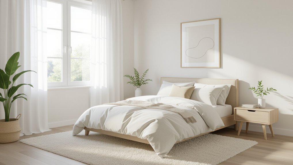 cozy and clean bedrooms