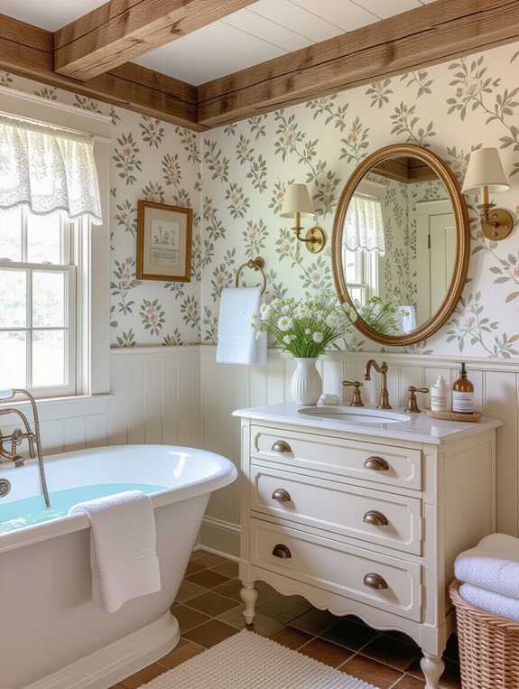 cozy cottage bathroom charm
