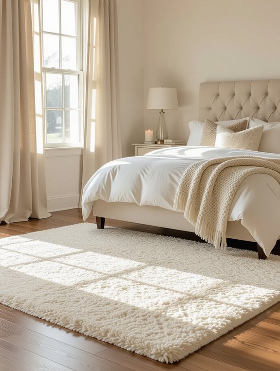cozy rug enhances comfort