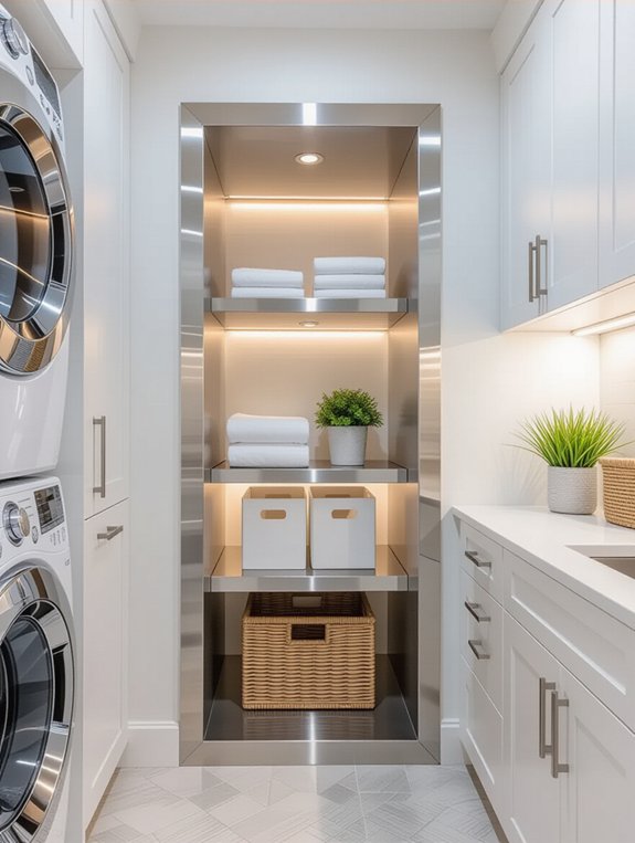 create a convenient laundry chute