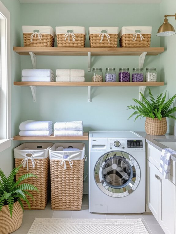 customized stylish laundry storage