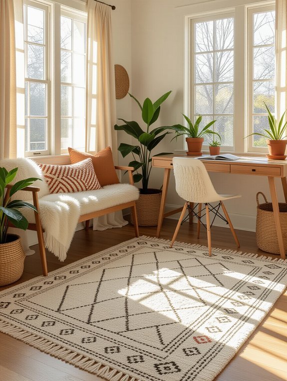 define spaces with rugs