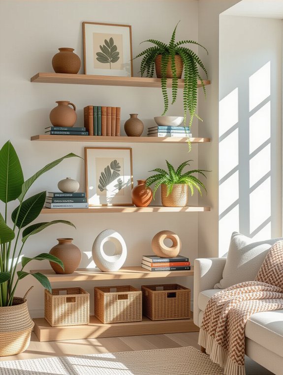 dynamic curated shelving displays