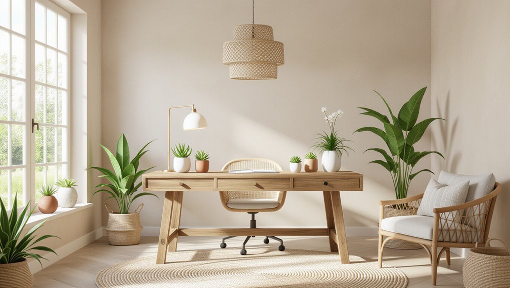 earthy calm office designs