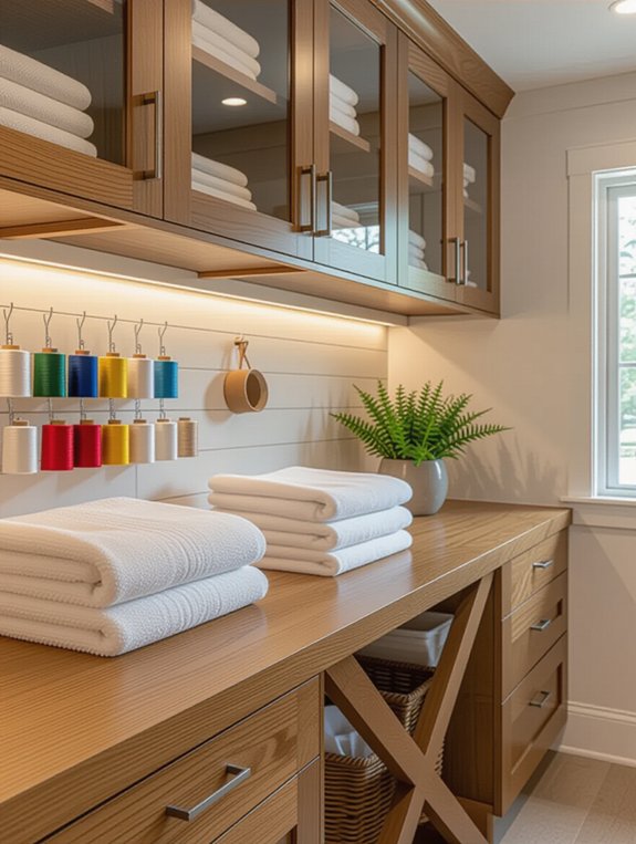 efficient laundry folding station