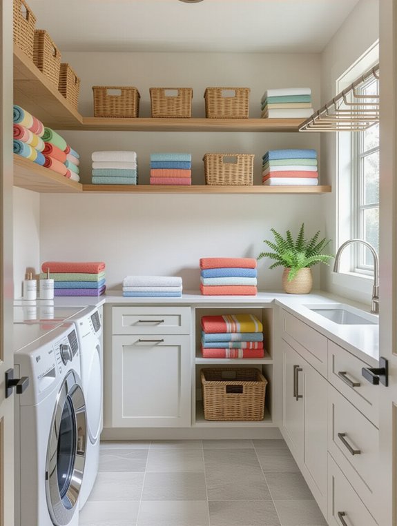 efficient laundry folding station