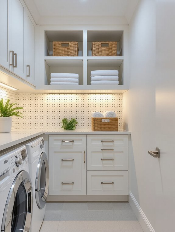 efficient laundry room storage