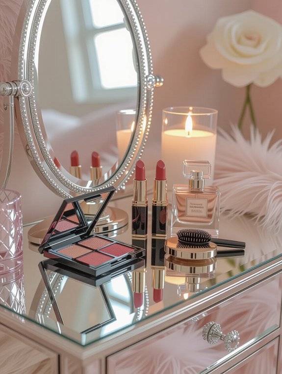elegant mirrored dresser design