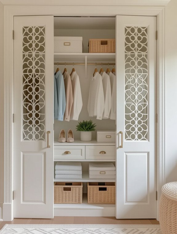 elevate closet aesthetics creatively