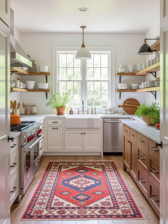 elevate kitchen with rugs