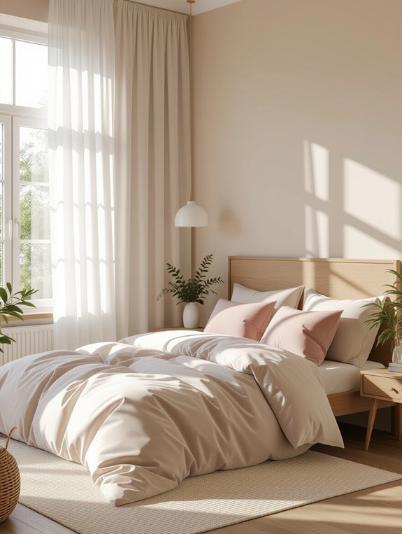 enhance bedroom with window treatments
