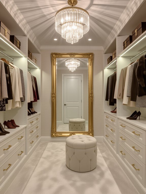 enhance closet with mirror