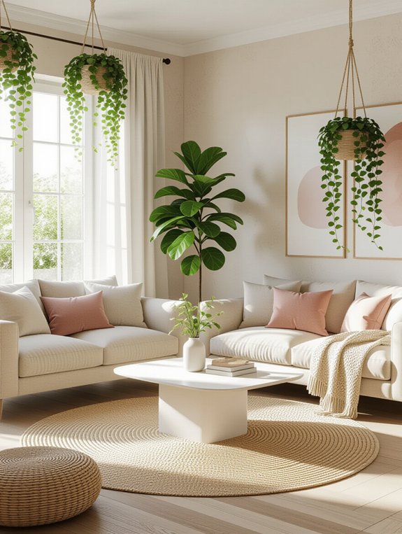 enhance space with indoor plants