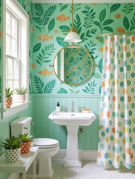 fun wallpaper adds personality