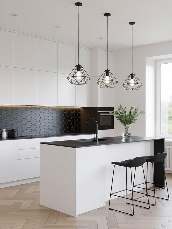 geometric patterns enhance kitchens