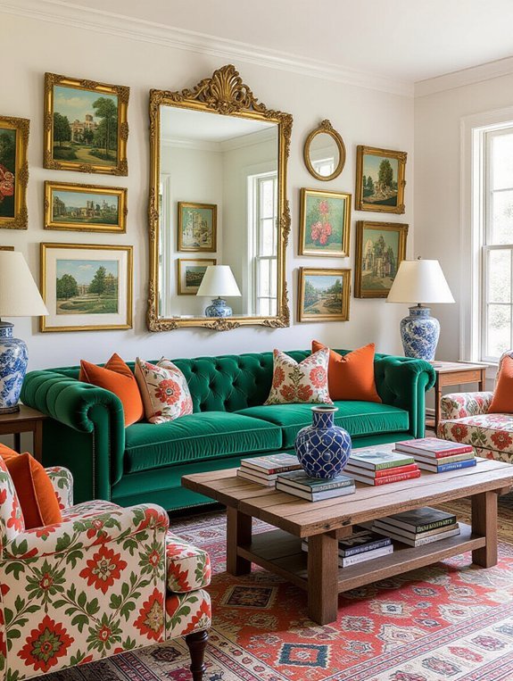 harmonious eclectic furniture arrangements