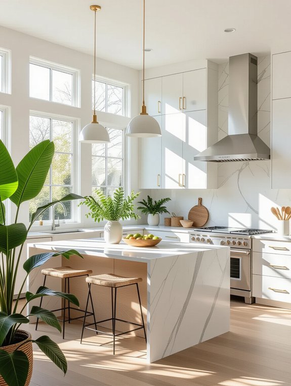 indoor plants enhance kitchens