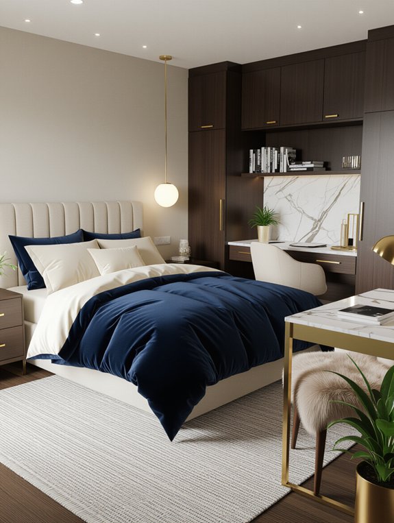 luxurious bedding enhances comfort