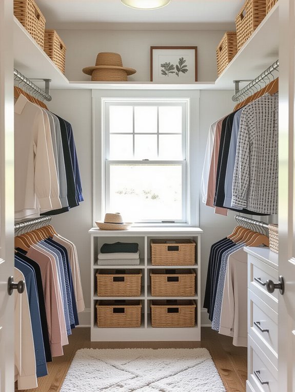 maximize closet vertical space