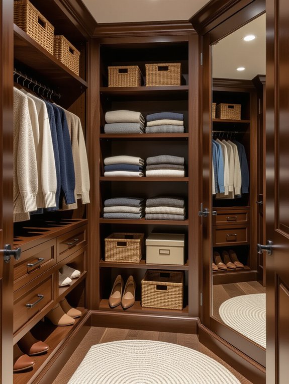 maximize corner shelving space