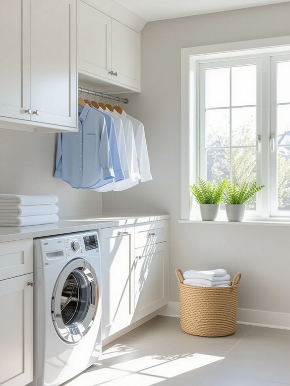 maximize space with drying racks