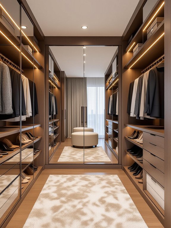 mirror doors expand space