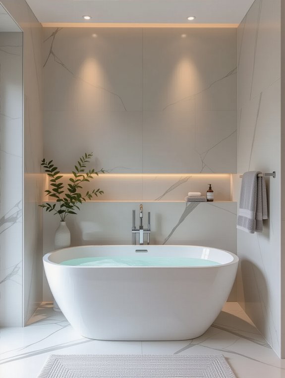 monochromatic bathroom design tips