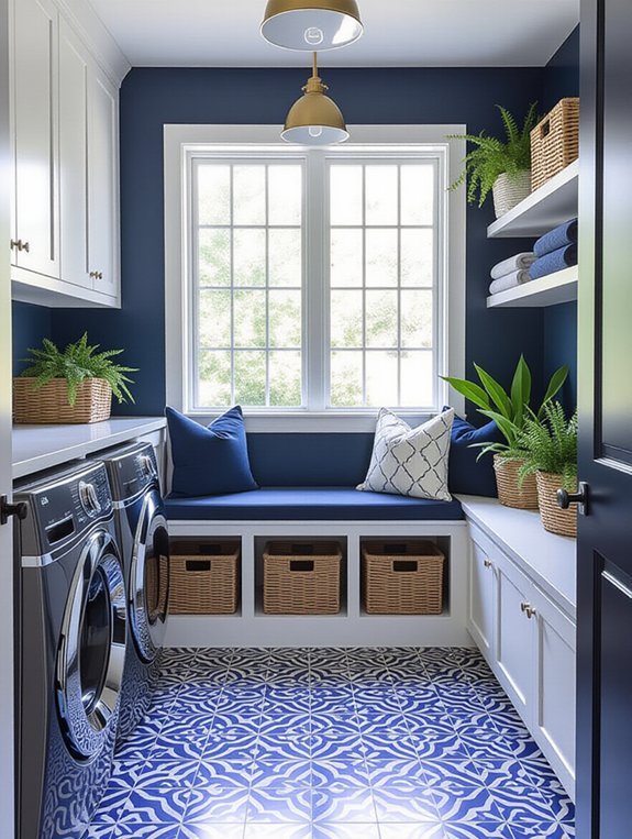 mudroom laundry organization integration