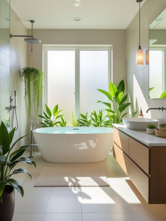 natural elements enhance bathrooms