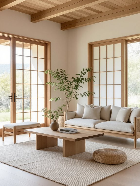 natural wood enhances serenity