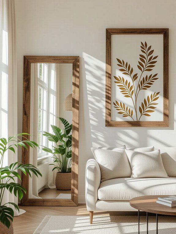 nature themed decorative mirrors