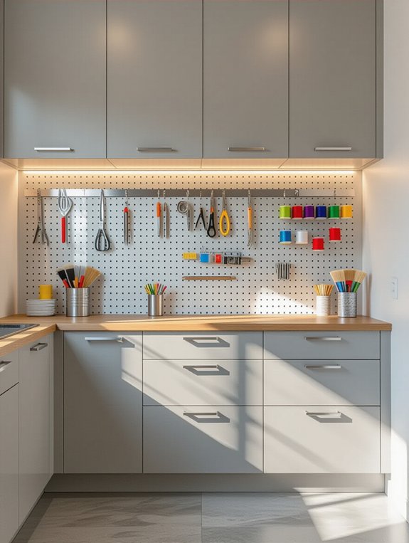 organize tools with magnets