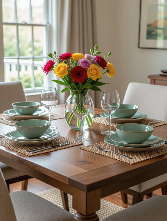 personalized dining table centerpieces