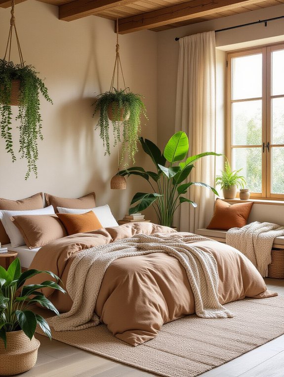 plants enhance bedroom tranquility