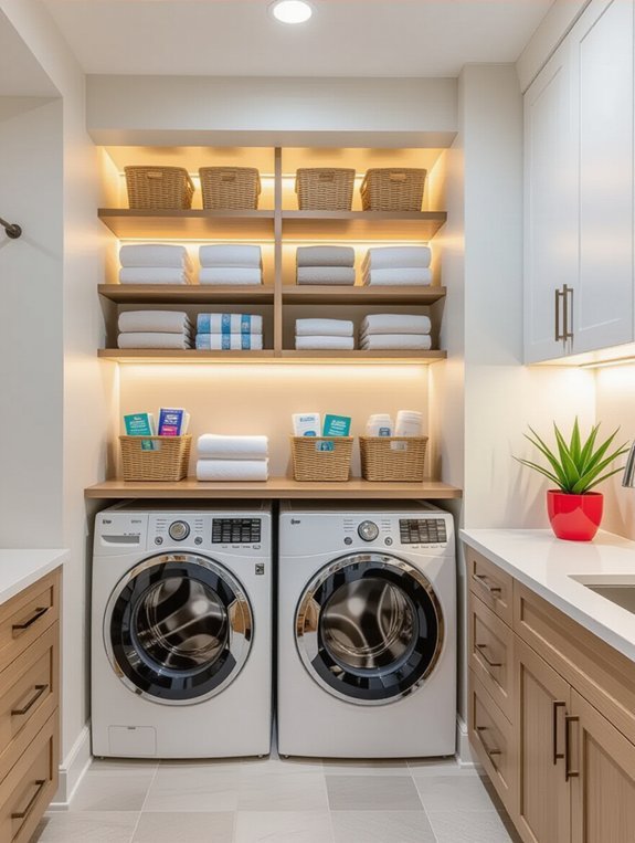 pull out storage solutions organized