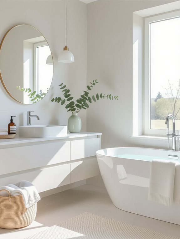 reflective large bathroom mirrors