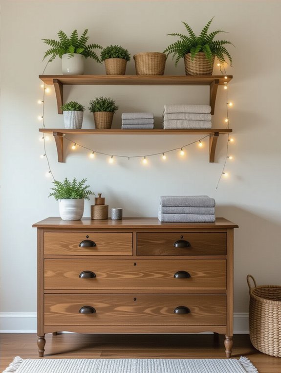 repurposed furniture for storage