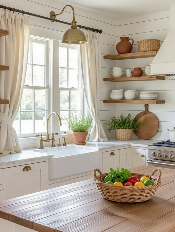rustic accents for warmth